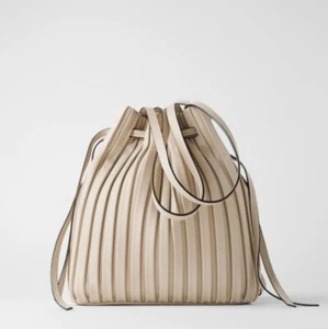 Bolsos de cubo para mujer con cordón plisado bolso de hombro hobo bandolera cubo - Imagen 1 de 24