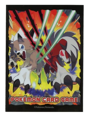 2017 Midnight Form Lycanroc Individual Card Sleeve Pokemon Center Japan Original - Image 1 of 3