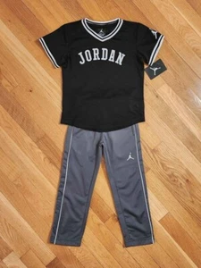 NEW Nike Jordan Little Boy Dri-fit Sport Jersey Top & Fleece Pant Set (sz 4T/4) - Picture 1 of 4