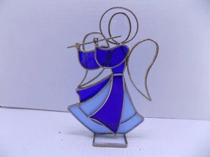 VITRAL ÁNGEL GRANDE CON FLAUTA PO INDEPENDIENTE - Imagen 1 de 3
