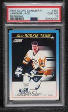1991-92 Score All-Rookie Team Canadian Bilingual Jaromir Jagr #381 PSA 10 GEM MT