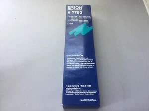 Cartucho de cinta negro Epson 7753 LQ200 400 450 500 510 550 570 570 + 800 850 870 - Imagen 1 de 3