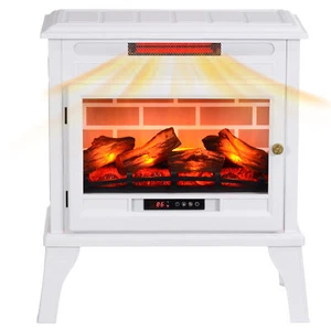 24" Electric Fireplace Stove 1000W/1500W Heater with Overheat Protection Remote - Picture 1 of 11