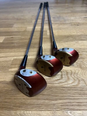 Spalding Bird On The Ball Persimmon 1,3,5 Wood Set Apollo Spectre Medium Shafts - Image 1 of 4