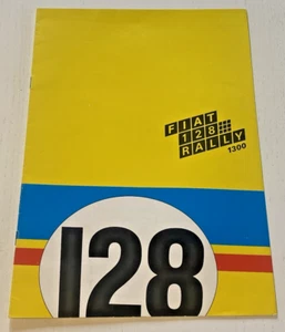 Brochure de Vente FIAT 128 Rally 1300 - Non Datée - Bel Etat. - Foto 1 di 7
