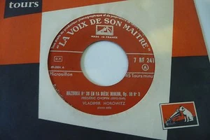 CHOPIN MAZURKA N°26,38 VLADIMIR HOROWITZ PIANO SOLO 45T VDSM FRENCH 7" - Imagen 1 de 2