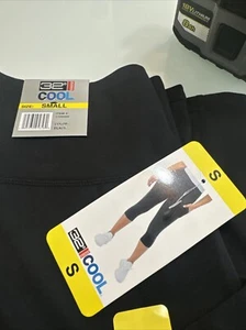 32 Degrees Black Active Side Pocket Capris Size Small S NWT Womens Vs16 - Picture 1 of 2