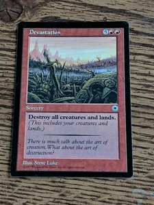 Devastation Portal LP+ Red Rare Magic the Gathering Card Single MTG - Picture 1 of 2