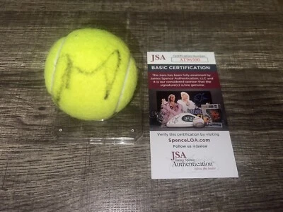 Auténtica pelota de tenis firmada por Andy Murray Wilson US Open British Legends Star JSA Foto 1 de 2