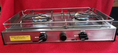 Stainless Steel Marine  Propane 2 Burner  Boat Cook Stove Primus Galley Stove  - Image 1 of 4