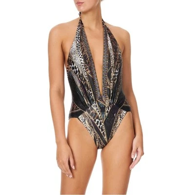 Camilla zambullida v recogido halter una pieza dama polvo de estrellas. S Nuevo con etiquetas Foto 1 de 4