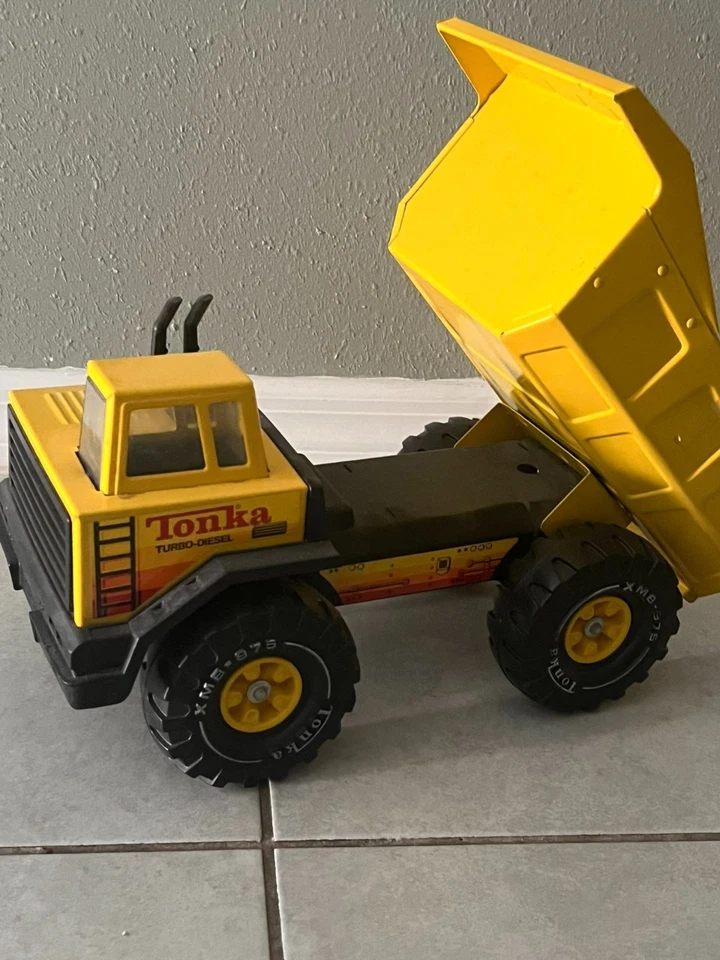 Vintage 1986 Tonka Mighty Dumper Truck Steel Toy - Turbo Diesel - Image 1 of 1