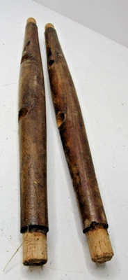 Лот из 2 шт.  Винтажные деревянные шпиндели в ассортименте для стульев и декора #P23 - Изображение 1 из 4