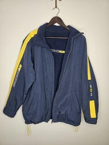 VINTAGE BILLABONG REVERSIBLE JACKET YELLOW & BLUE, FLEECE, Y2K 2000s SIZE MEDIUM - Picture 1 of 16