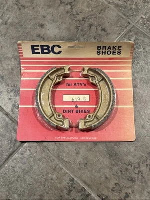 NOS Sealed EBC Brake Shoes 619G Suzuki PE175 1980 1981 1982 1983 1984 - Image 1 of 3