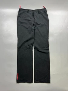 Women’s Prada Red Tab Wool Blend Formal Trousers Size IT 44 (Y0858) - Picture 1 of 11