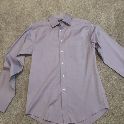 Jos. A. Bank Men's Traveler Slim Fit   Lavender Shirt 15-34 - Image 1 of 4