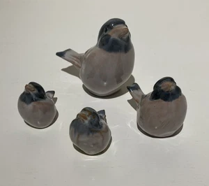 Juego de 4 pájaros Hovedgaard de cerámica dissing hechos en Dinamarca *leer* - Imagen 1 de 11