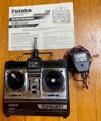Sistema digital proporcional de control remoto Futaba Conquest AM 4 canales FP-T4NL con batería Foto 1 de 4