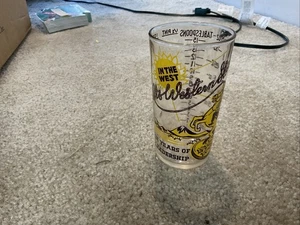 Its Western Stores Glass Advertising Measuring Glass Tumbler - Picture 1 of 8