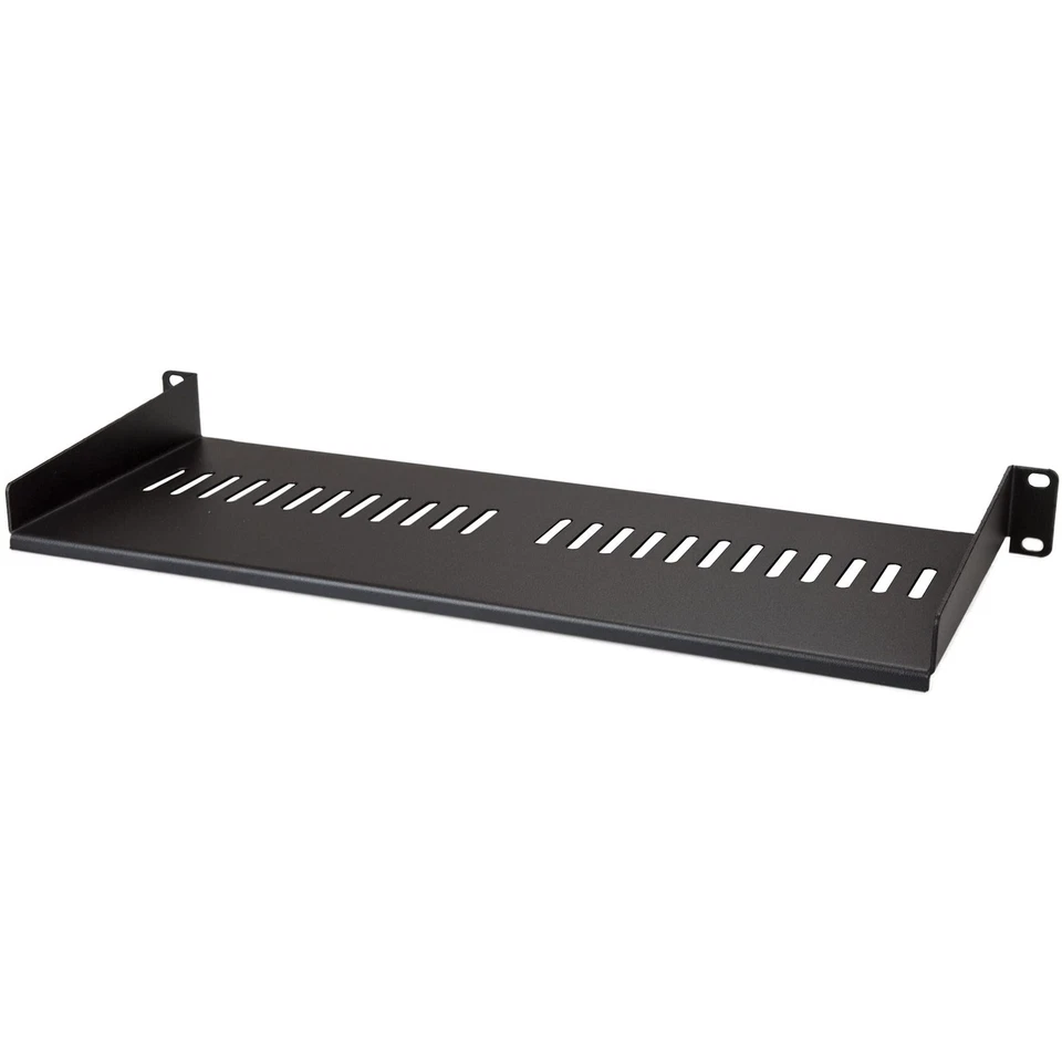 StarTech Vented 1U Rack Shelf - 7in Deep - 1U Rack Mount Shelf CABSHELF1U7V