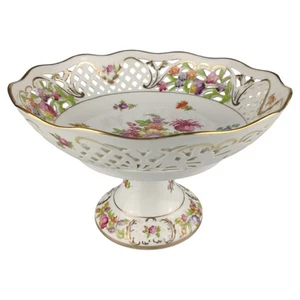 Schale auf Fuß Durchbruchschale Schumann Arzberg Form Dresden Dresdner Blume Emp - Bild 1 von 5