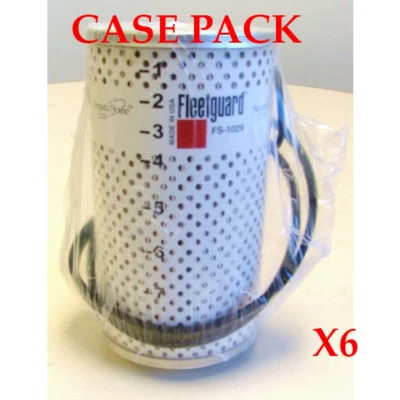 (6) FLEETGUARD FILTRO SEPARADOR DE AGUA COMBUSTIBLE FS1029W ESTUCHE FS-1029 Foto 1 de 3
