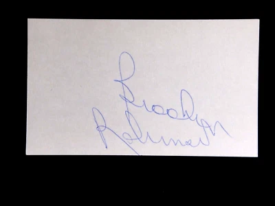 BROOKS ROBINSON BECKETT AUTHENTIC SIGNED INDEX CARD AUTOGRAPH ORIOLES HOF - Image 1 of 3