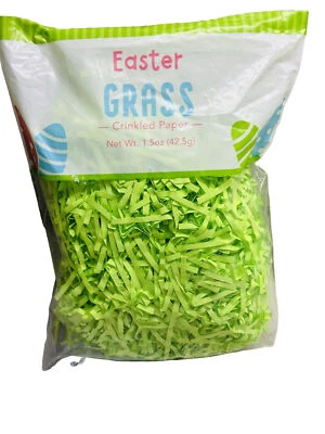 Relleno de trituración de papel cortado arrugado de 1,5 oz para envolver regalos relleno de cesta, ... verde Foto 1 de 3