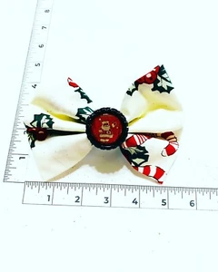 Handmade Hair Bows - Holiday - Christmas - Santa Claus - Barrette #2 - Bild 1 von 1