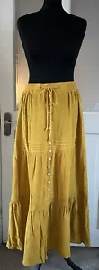 Joe Browns Mustard Yellow Long Peasant Skirt Women’s Size 12 BNWT - Picture 1 of 7