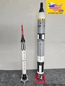 Craft 1:60 NASA Gemini TitanII + Redstone Launch Vehicle Rocket Model Painted - Picture 1 of 17