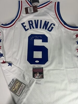 Dr. Julius Erving autographed NBA All Star signed Mitchell & Ness jersey - JSA - Image 1 of 4