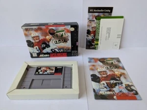 NFL Quarterback Club 96 SNES Complete inc Rare Poster NTSC (USA) VGC - Picture 1 of 11