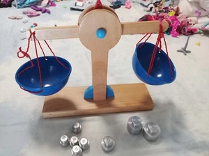 Haba Waage für Kinder Kaufmannsladen, Mit Gewichten Mit Original -Verpackung - Bild 1 von 7