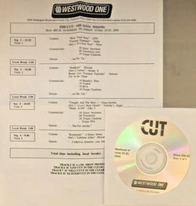 RADIO SHOW 6/24/00 SYLVIA ALMERITO'S THE CUT: LFO, NELLY, NEVE, ELWOOD, STROKE 9 - Picture 1 of 1