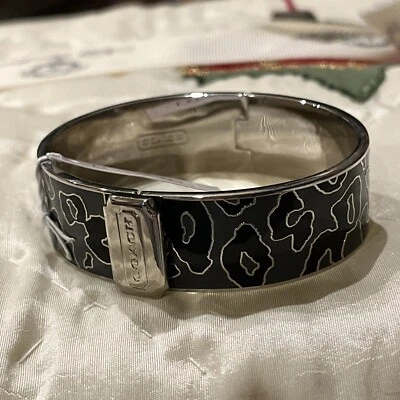 Brazalete Coach Ocelote Bisagras Tres Cuartos de Pulgada Nuevo con Etiquetas $138 Foto 1 de 4