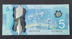 Canada 2013 $5 Five Dollar Polymer Birthday Banknote 1984 May 10th - Picture 1 of 2