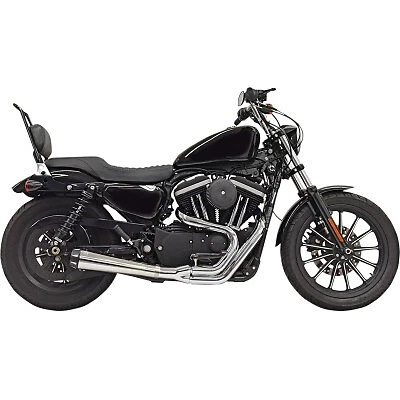Bassani Chrome Road Rage Gen II 2-into-1 Exhaust System Harley Sportster 04-20 - Image 1 of 1