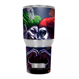 Skin Decal for RTIC 30 oz Tumbler Cup (6-piece kit) / Harleyquin and Joke love - Picture 1 of 1