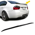 Car Rear Trunk Spoiler Glossy Black Rubber 120x4cm/47.2x1.6in Universal