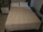 Antique Crocheted Tablecloth or Bedspread with Pillow