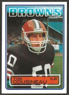 1983 Topps #246 TOM COUSINEAU Cleveland Browns ROOKIE - EXMT+ - Image 1 of 2
