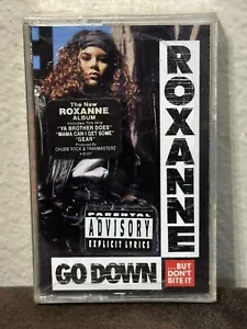 Rare! 1992 Roxanne : Go Down But Dont Bite It Cassette - SEALED Hype Sticker - Picture 1 of 6