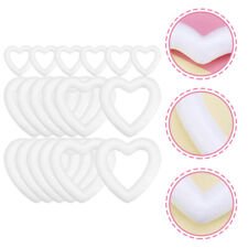 Forma de corona de corazón de espuma para el Día de San Valentín hágalo usted mismo (paquete de 18, 6 cm + 11 cm + 13.5 cm)