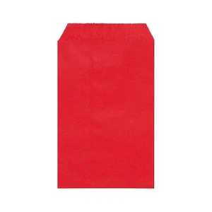 Strawberry Red Flat Large Greaseproof Paper Sandwich Bags 6" x 9" 15 x 22.8cm... - Picture 1 of 6