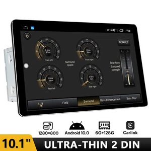 6+128GB 10.1" 2 Din Ultra Thin 1280*800P Universal Android 10 Autoradio Carlink - Bild 1 von 12