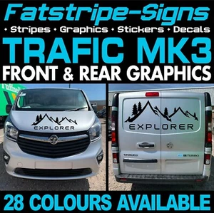 passend für RENAULT TRAFIC MK3 GRAFIK AUFKLEBER STREIFEN CAMPER VAN SWB LWB L1 L2 - Bild 1 von 2