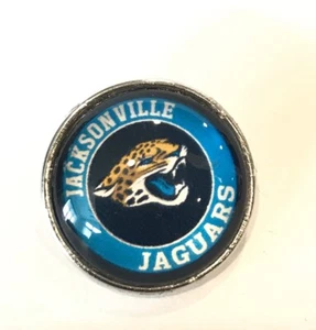 Jacksonville Jaguars snap button 18mm fit ginger snap Jewelry Fast Shipping - Picture 1 of 2