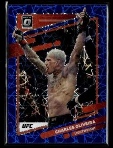2022 Donruss Optic UFC #88 Charles Oliveira Blue Velocity - Picture 1 of 2